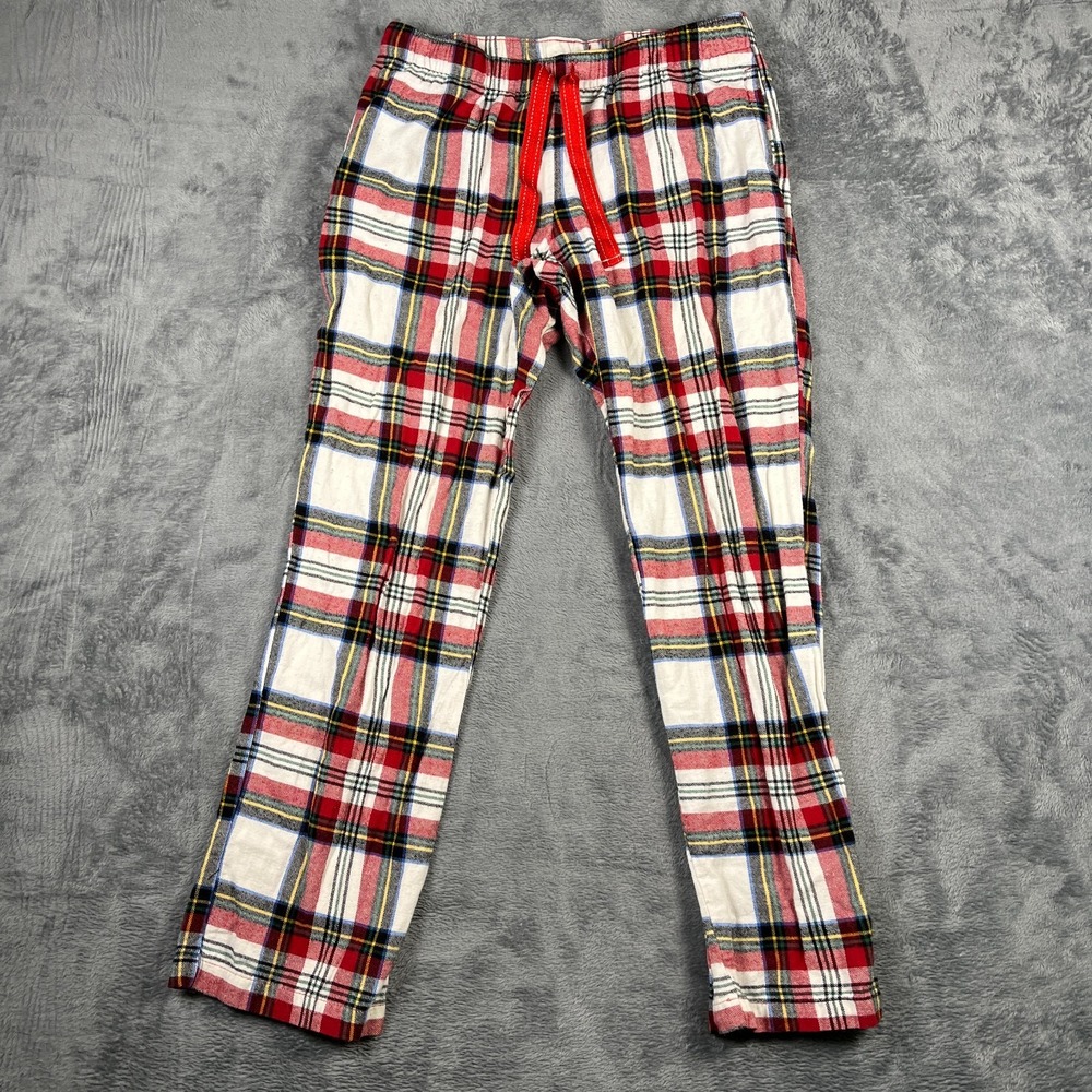 Old Navy Flannel Pajama Pants Womens Small Multicolor Plaid Drawstring Sleepwear